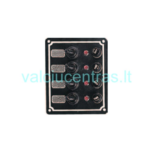 12V Jungiklių skydelis (vandeniui nepralaidus) 4 12V Jungiklių skydelis (vandeniui nepralaidus) 4